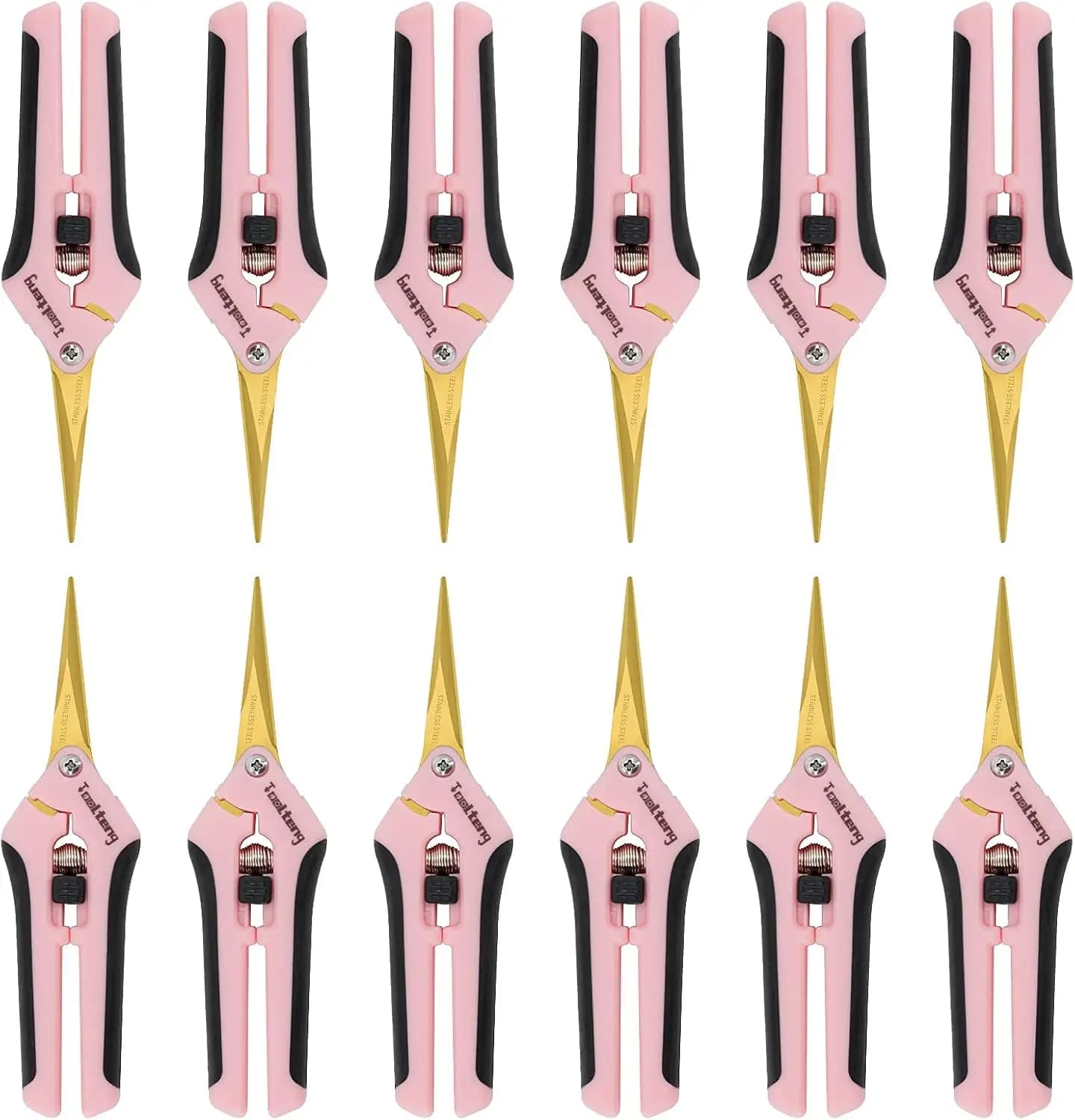 Power Scissors with Curve Blade, Garden Shears Titanium Covered for Cut Precise Plants and Bonsai Care