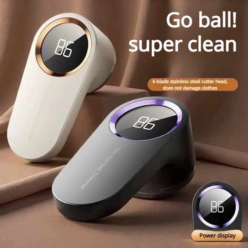 Rasoio Elettrico per Tessuti a 6 Lame Aggiornato, Rimuovi Pelucchi Ricaricabile USB-C per Palline di Pelucchi, Peluria e Peli di Animali