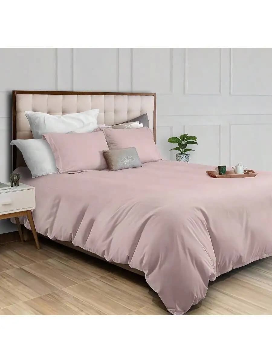 Microfiber Duvet Cover Set With Zipper And Reinforced Corner Ties Queen Size