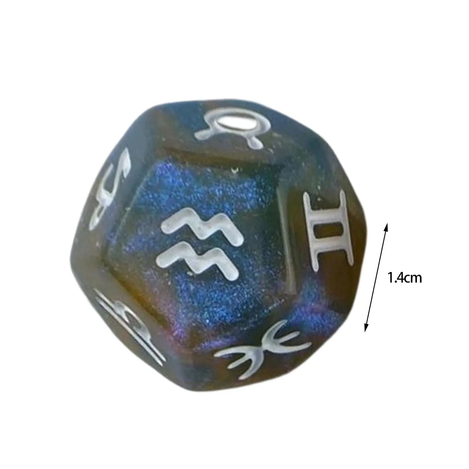 Set di dadi poliedrici da 3 pezzi, dadi astrologici per giochi da tavolo