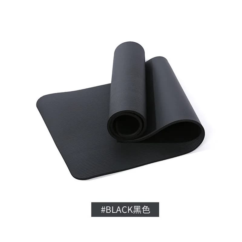 Thickened NBR Yoga Mat Extra Wide Extra Long Non Slip Shock Absorption Quiet Noise Reduction Mat for Men Women Gym Fitness Yoga