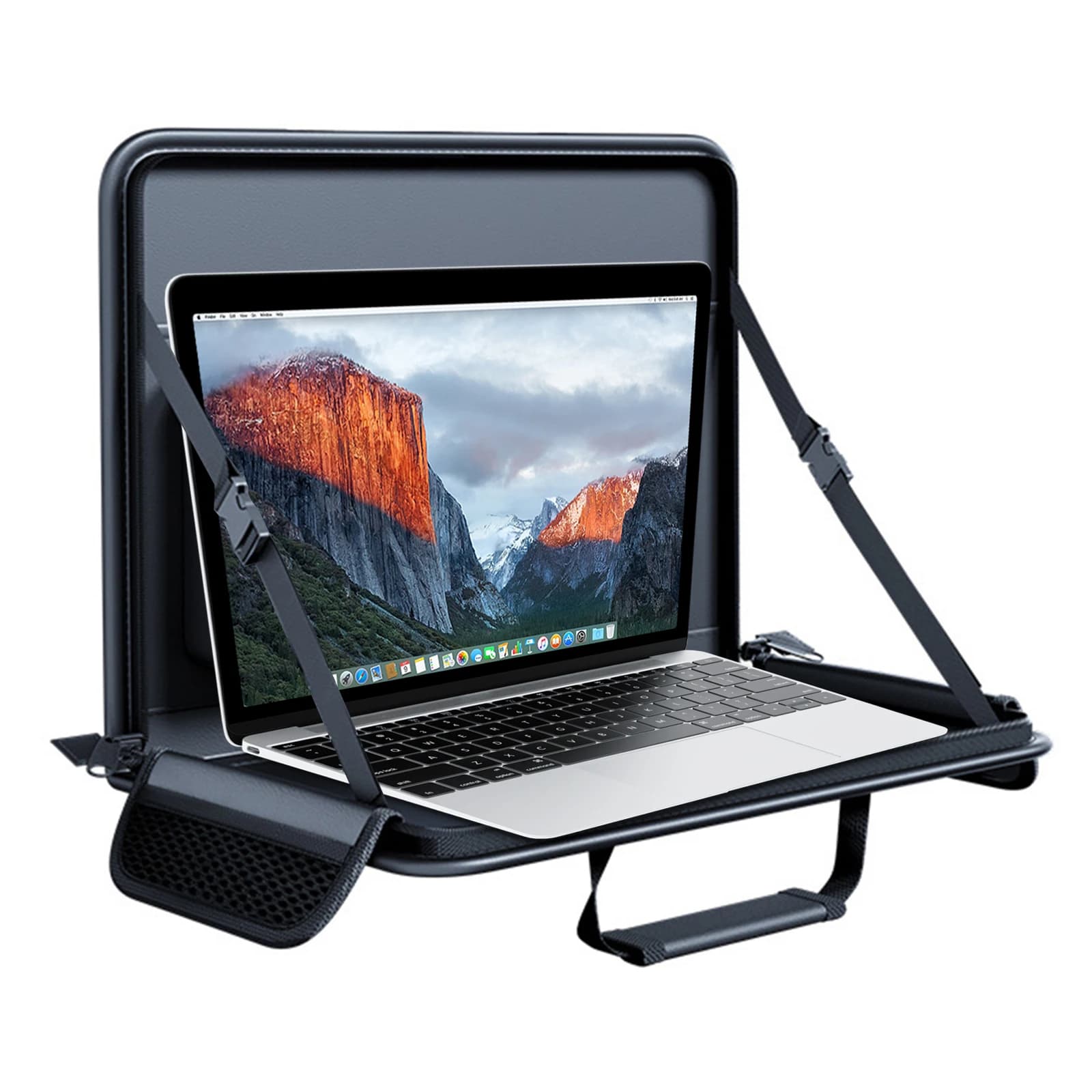 Supporto per laptop per tablet per auto Risparmia spazio interno Vassoio per volante per auto Organizzatore per seggiolino auto per entrambi i sedili anteriori e posteriori