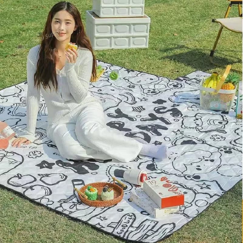 Waterproof Insulated Camping Mat Thickened Portable Picnic Blanket for Outdoor Hiking Beach Tent Floor Moisture-Proof & Durable