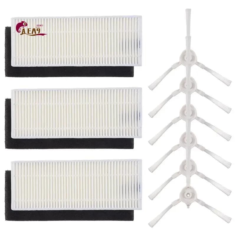 Filtro HEPA e Spazzola Laterale di Ricambio AEA9 per Aspirapolvere Tefal Rowenta Explorer / X-Plorer 20 40 50 75 Smart Force Isweep X3