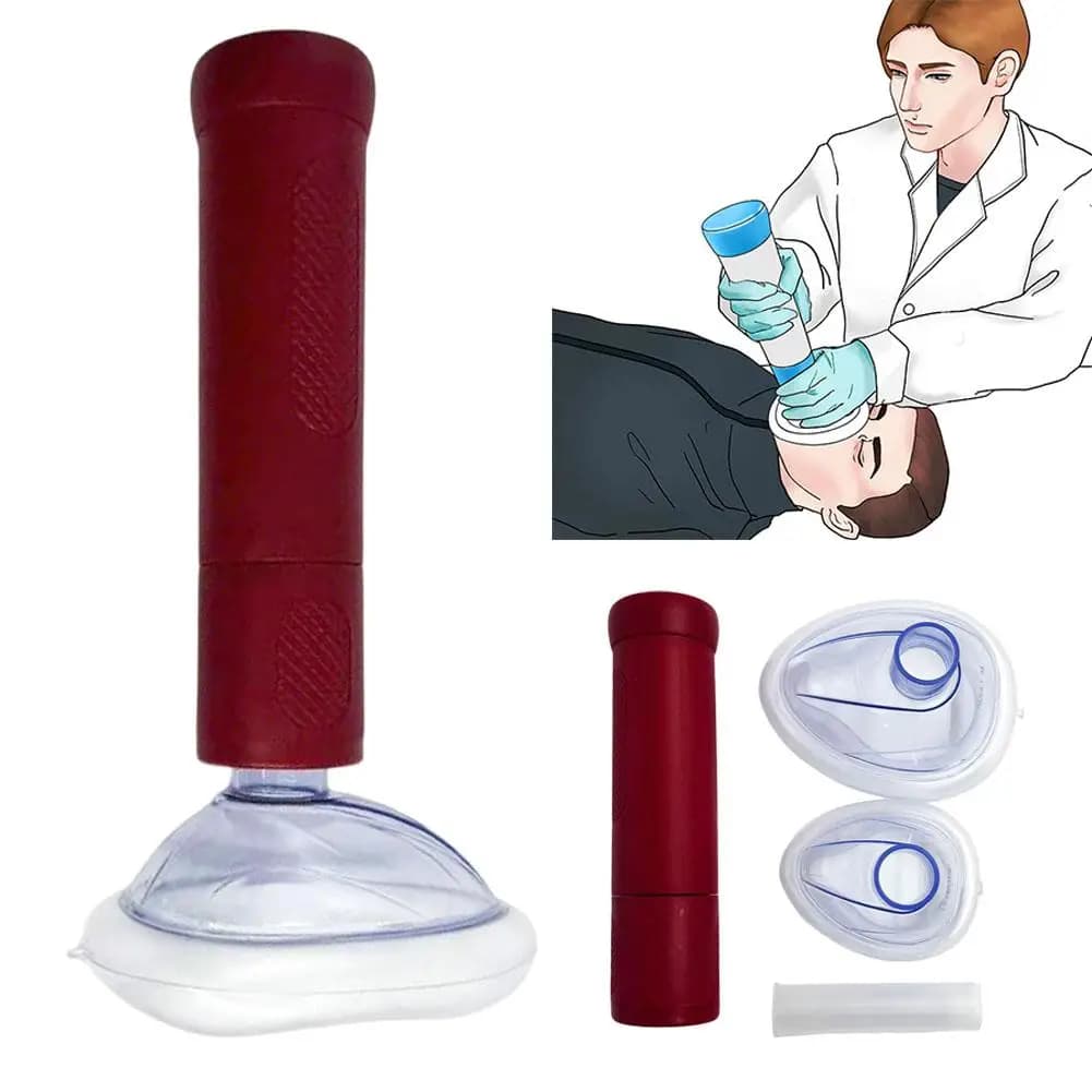 Borsa portaoggetti per kit Heimlich, con coulisse rossa, accesso rapido, portatile, per pronto soccorso, casa, scuola, viaggi, emergenze, sicurezza