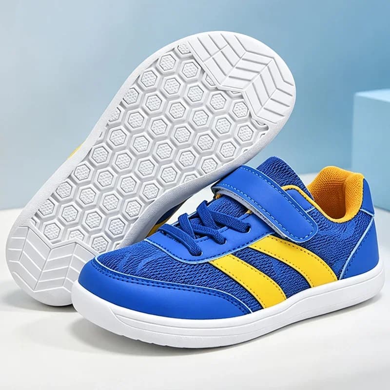 Kids Barefoot Sneakers Girls Boys Fashion Children's Shoes Wide Toe Breathable Knitted Mesh Sole Non Slip School Walking Shoes