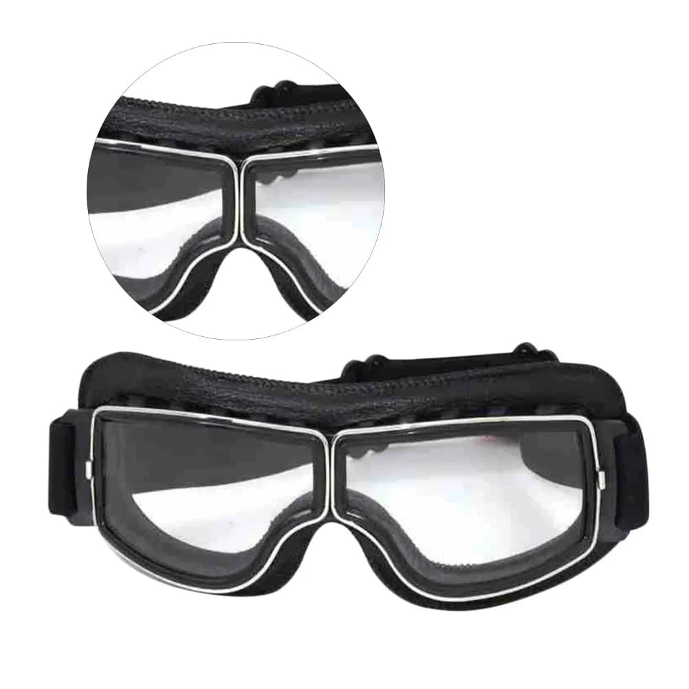 Riding Glasses Outdoor Sports Safety Goggles 18.5x7.5x3.5cm Adjustable Elastic Band Uv400 Anti-Fog Pc Lens Ski Snowboard