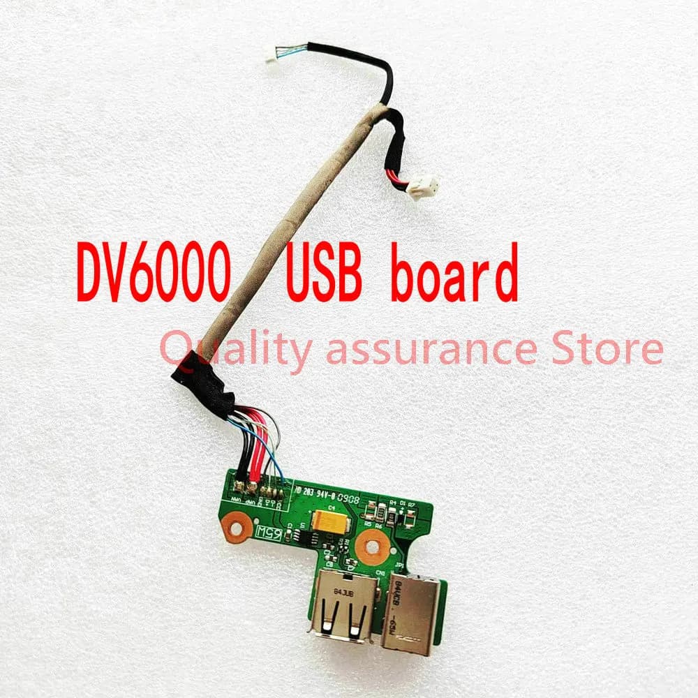 Original For HP DV6000 DV6500 DV6700 USB Card Power Jack DDAT8APB DDAT8APB 2001808 DC Power Jack with Cable USB Card