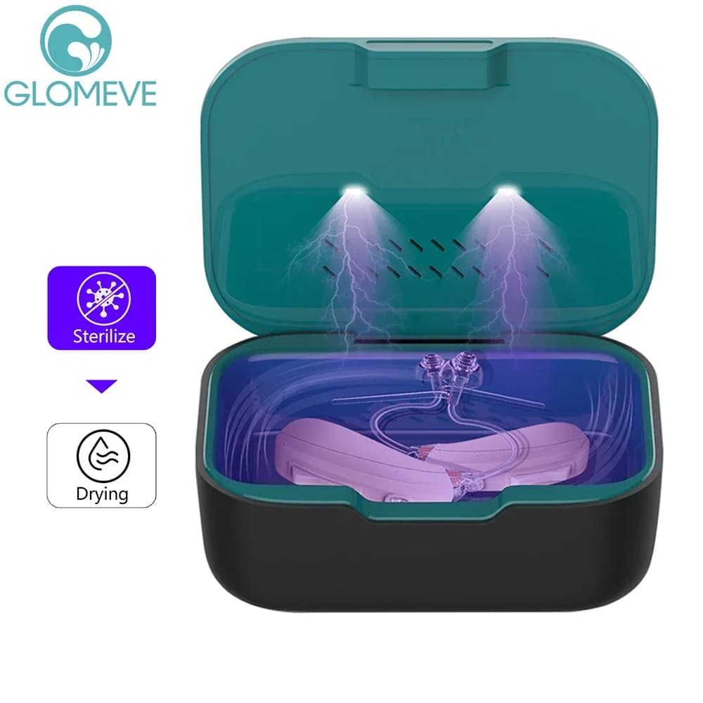 Apparecchi acustici Asciugatrice Deumidificatore Sterilizzatore UVC Pulito Gioielli Protesi Custodia per asciugatura automatica Scatola per la cura della manutenzione