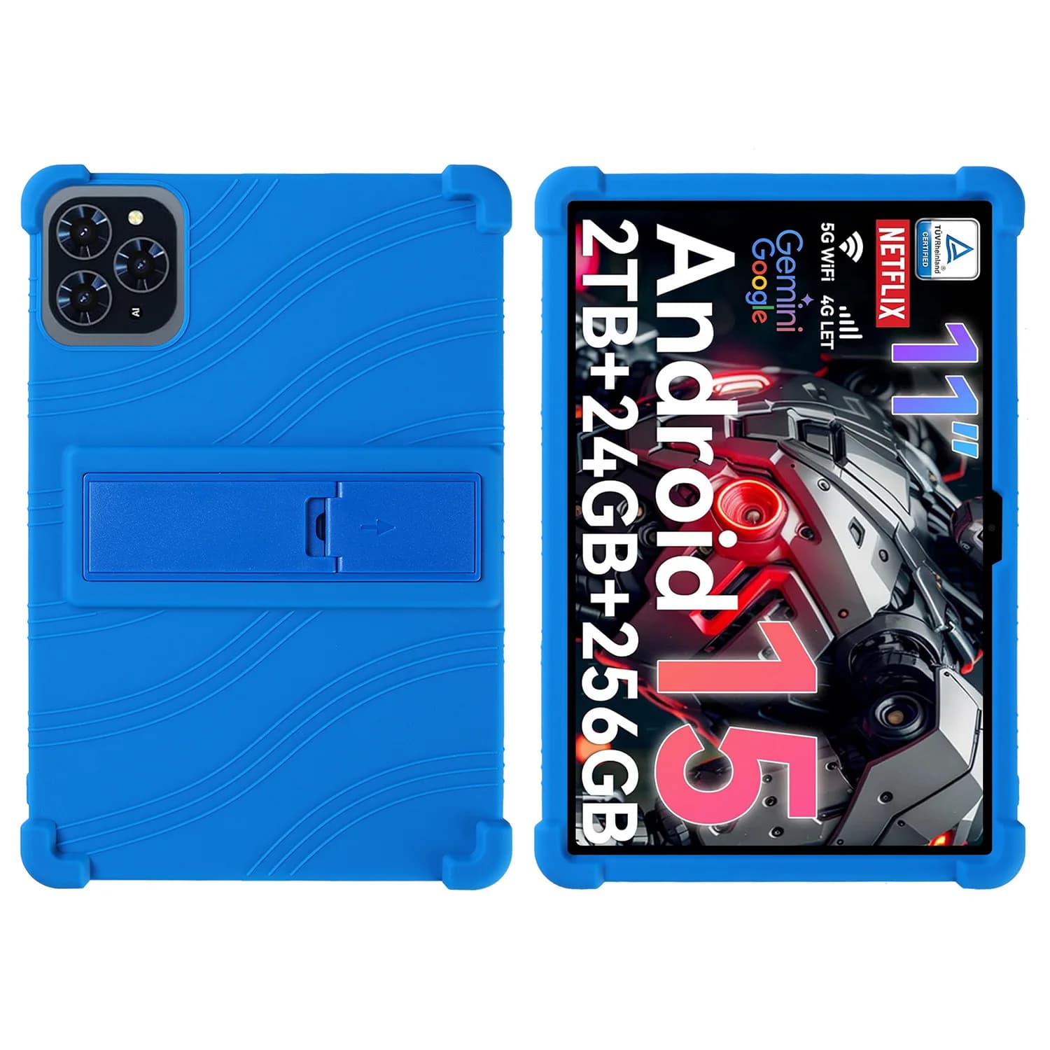 Case For TABWEE T50-VekfulPC T50 11 inch Tablet Safe Shockproof Silicone Stand Cover