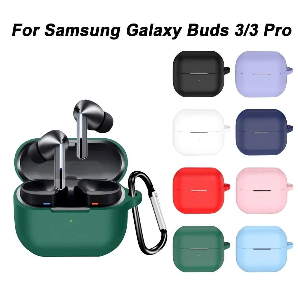 Nuova custodia per auricolari in Silicone per Samsung Galaxy Buds 3 custodia protettiva per cuffie con gancio per Samsung Galaxy Buds 3 Pro