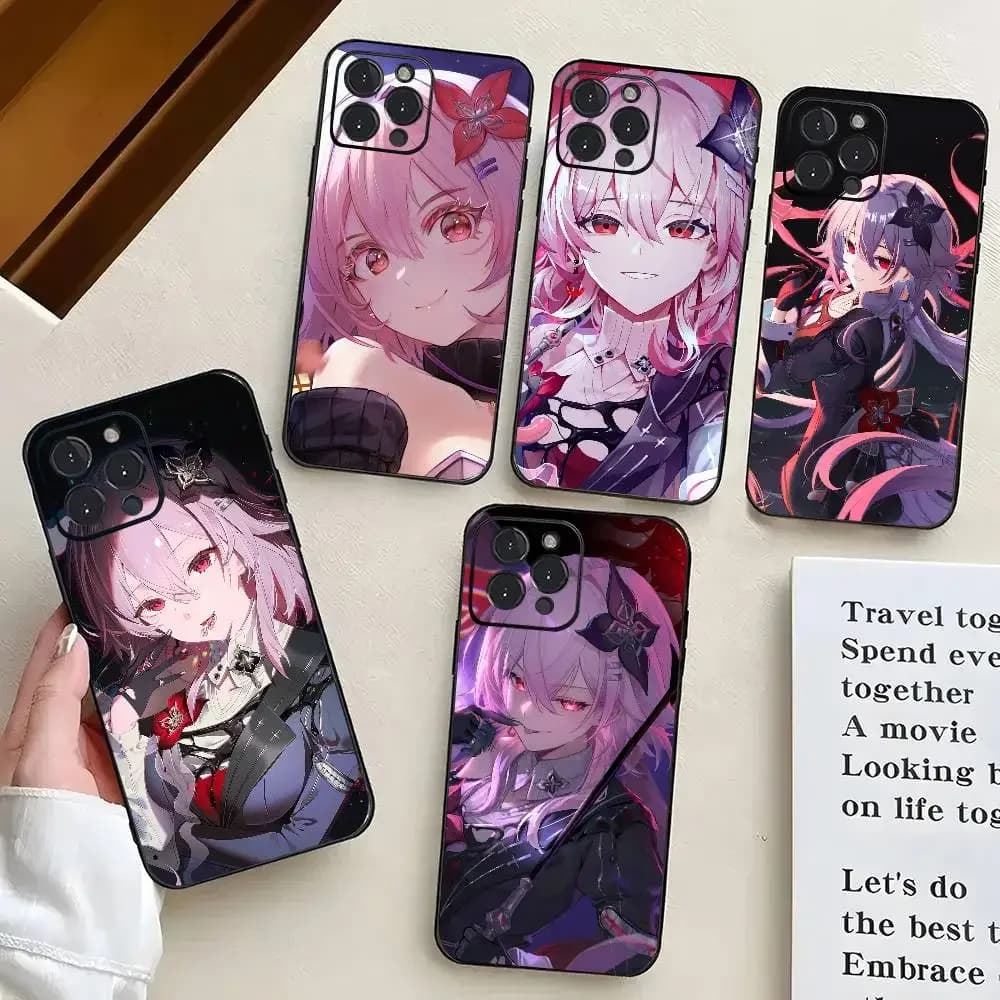 Cute Girl Evernight Game Honkai Star Rail Phone Case Black Silicone Soft Shell For IPhone 17 16 15 14 13 12 11 Air Pro Max Plus