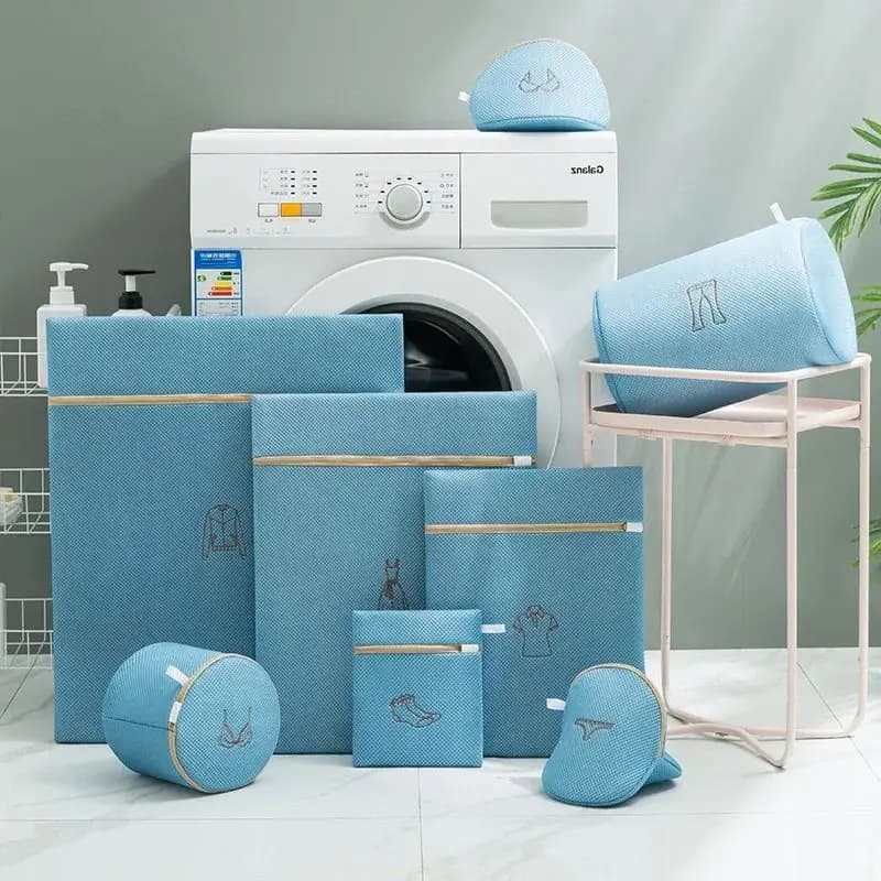 8PC Add-in bag Protective for clothes Bra in the washing machine Embroidered mesh wash bags Cover for dirty clothes New