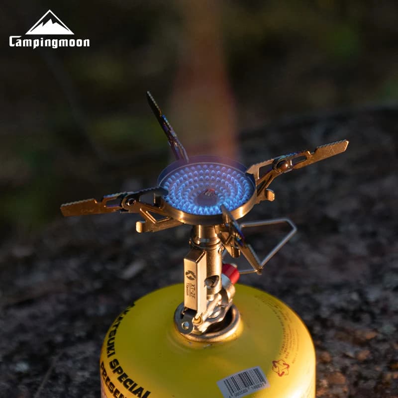 New XT-2F Xuanfeng rocket furnace (Titanium version) Stable Voltage Output Camping Gas Stove Portable Mini Card Outdoor Burner