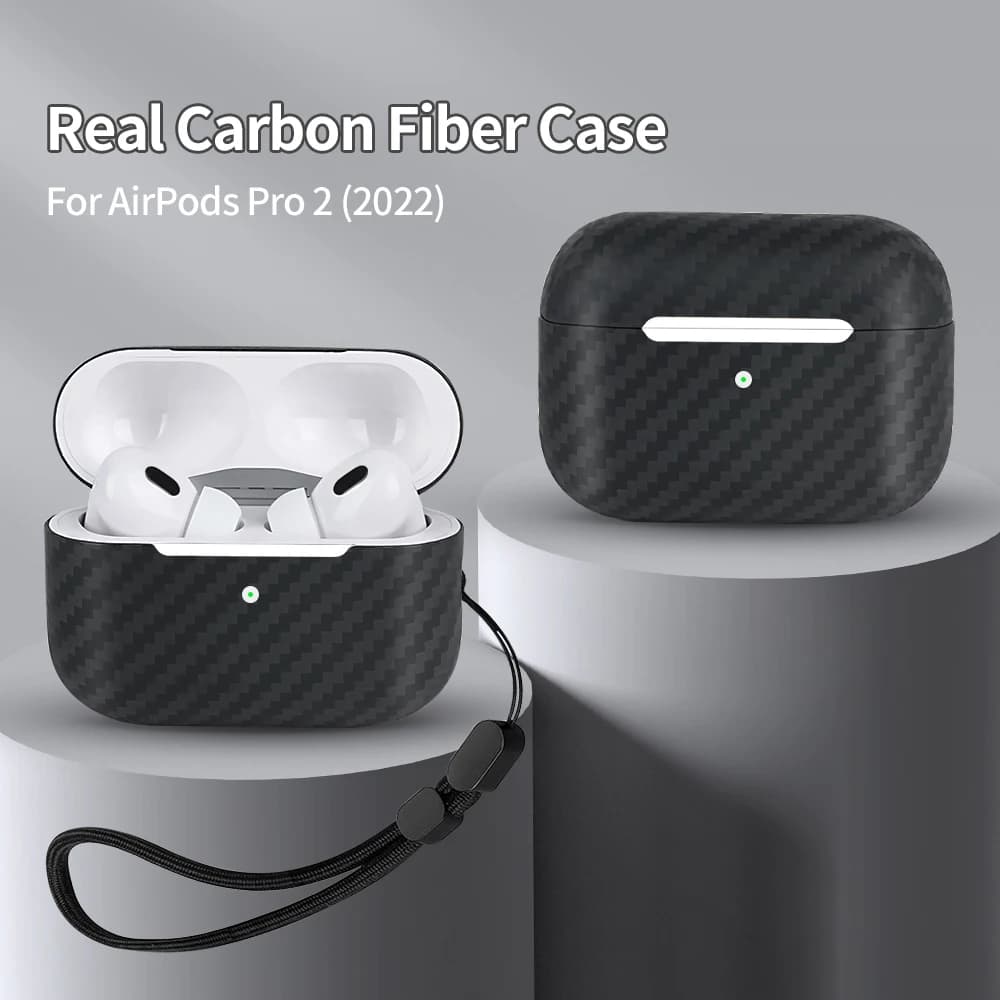 Heaphone Protection Case For AirPods Pro 3 Carbon Fiber Case Wireless Charging Bluetooth Headphone For AirPods Pro 2/AirPods 4