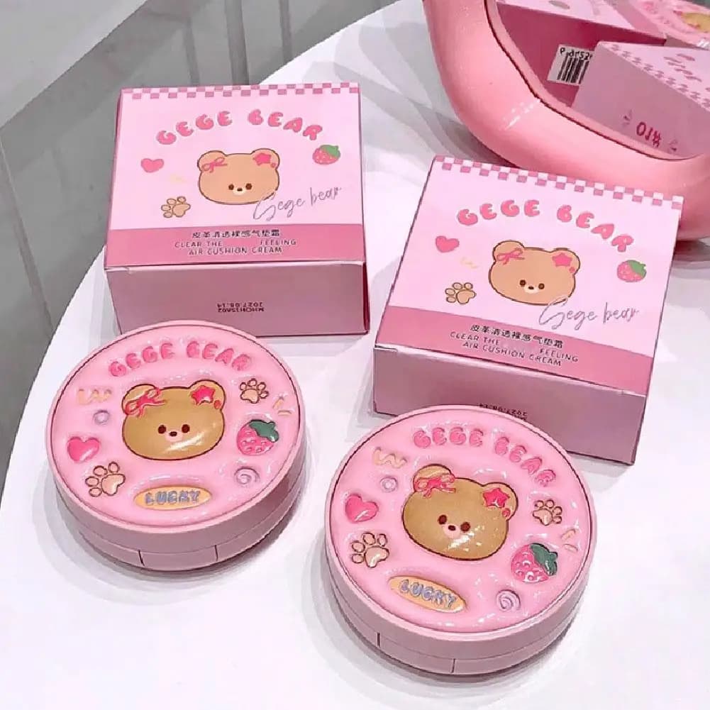 BB Transparent Air Cushion Cream Light Natural Corrector Gentle Powder for Air Pillow Makeup Cover D7H5