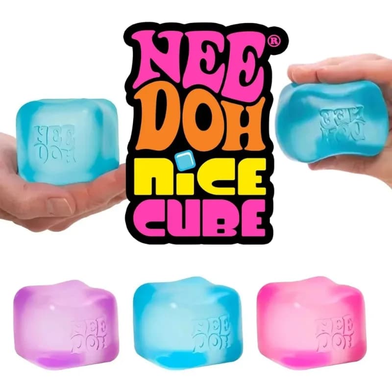 Needoh Nice Cube is a sensory toy with pressure-resistant function, which helps to relieve anxiety and improve attention.