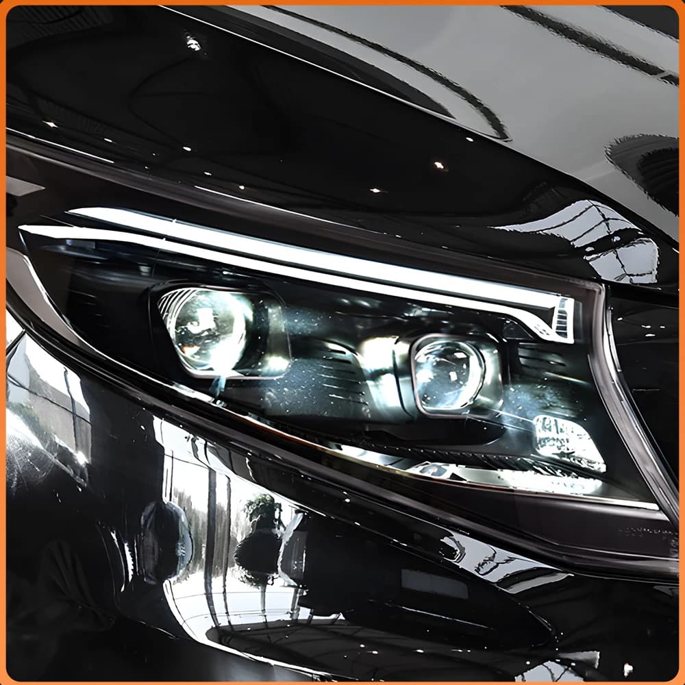Aggiornamento LED auto a luci stile 2024, gruppo fari per Benz W447 Vito V260 V-Class 2016-2023, lampada anteriore auto, Plug and Play