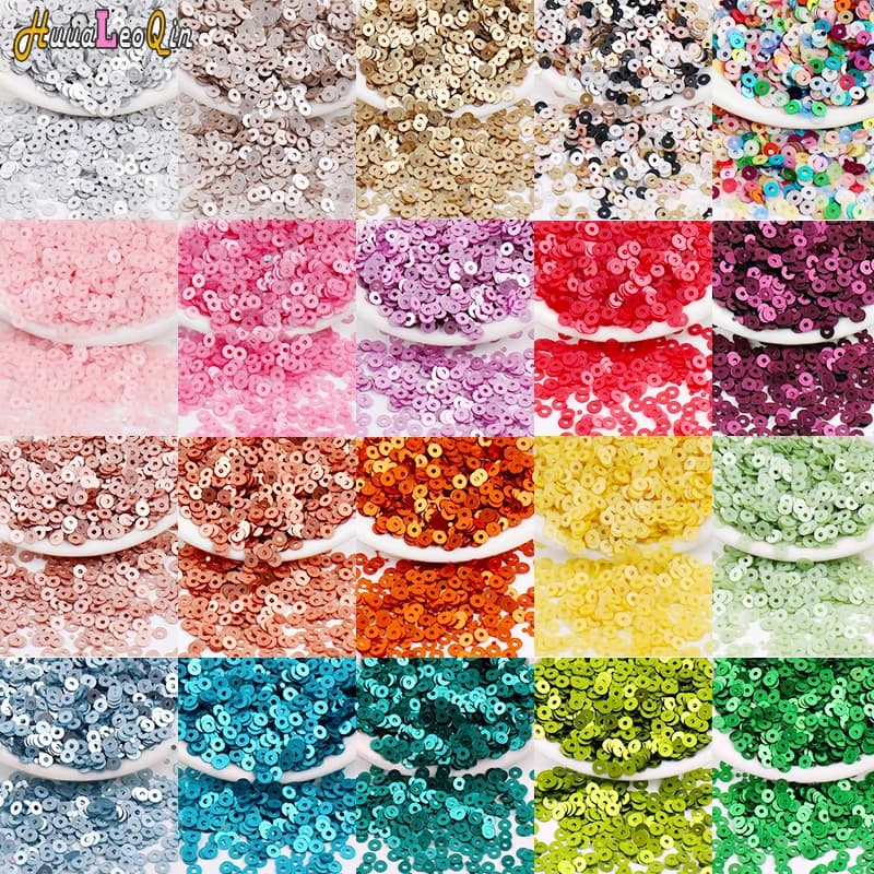 5g 2mm 3mm 4mm PVC francese opaco paillettes rotonde tazza allentata paillettes paillettes glitter per creazione di gioielli cucito fai da te nail art artigianale
