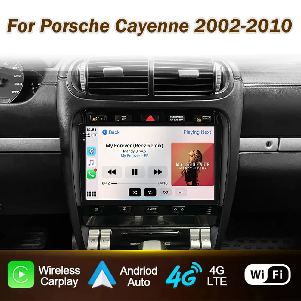 Autoradio Android per Porsche Cayenne 2002-2010 Wireless CarPlay Auto Screen Multimedia Player Stereo GPS Navigazione Senza 2din DVD