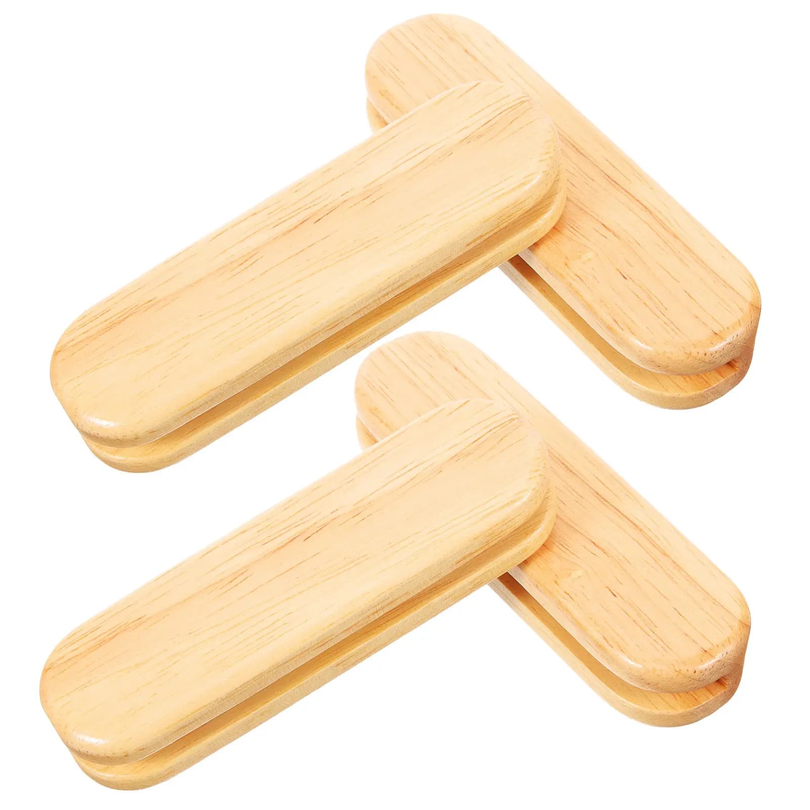 4Pcs Wooden Cookware Handle Covers Heat Resistant Grip Cover for Grill Pan Handles Frying Pan Handle Cover Hot Pot Holder