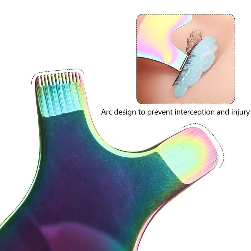 Stainless Steel Reusable Eyelash Brush, Eyelash Cleaner, Eyelash Extension Brushes, Lifting Tool and Permanent Eyelashes, Mascara