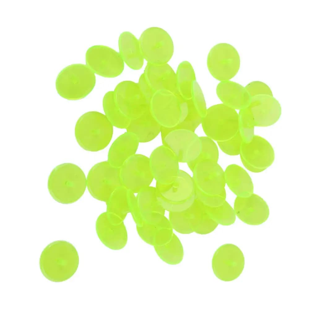 Marcatore per Palline da Golf in Plastica Gialla Rotonda Trasparente per Attrezzi e Attrezzature da Golf