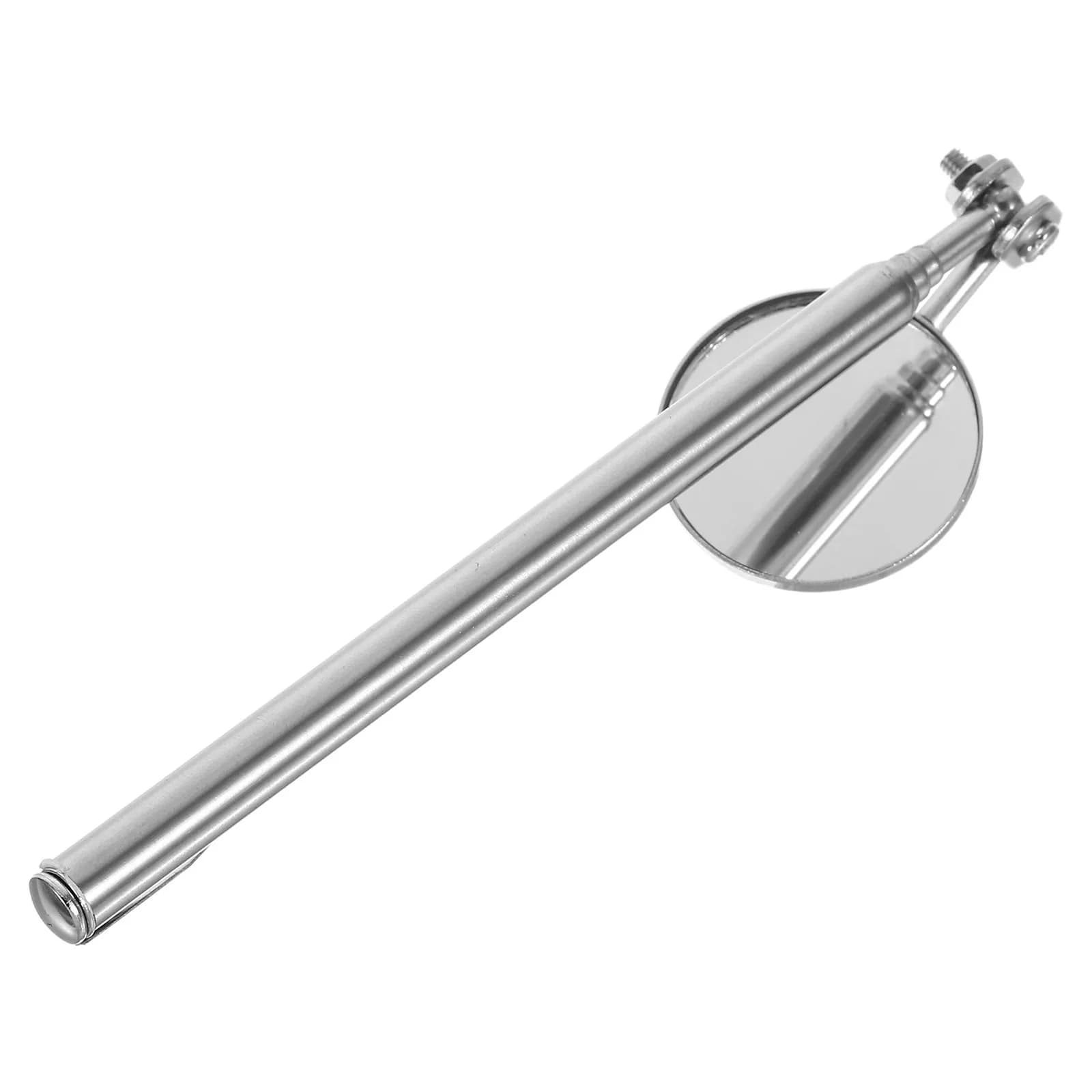 Specchio d'Ispezione Telescopico Rotondo 30mm, Mini Specchio Girevole in Acciaio Inox Estensibile, Strumento per Meccanici