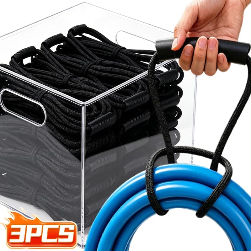 Supporto per prolunga, organizer per cavi, fascetta elastica per cavi, appendi-tubo da parete per garage, gestione cavi, fascetta elastica per flessibili