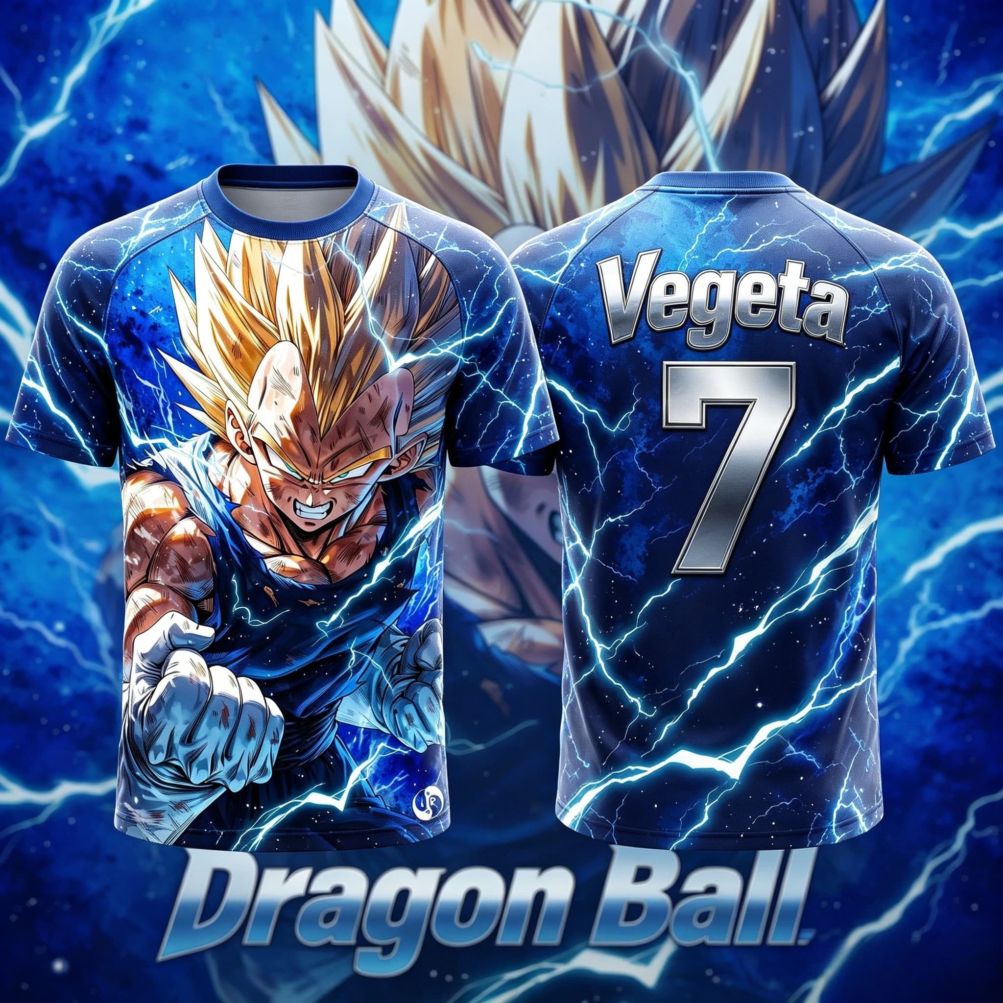 Dragon Ball 2026 Summer New NO.10/7 Vegeta Anime T-Shirt Adult Men's 3D Printed Football Jersey T-Shirt Kids Special Jersey Y2k