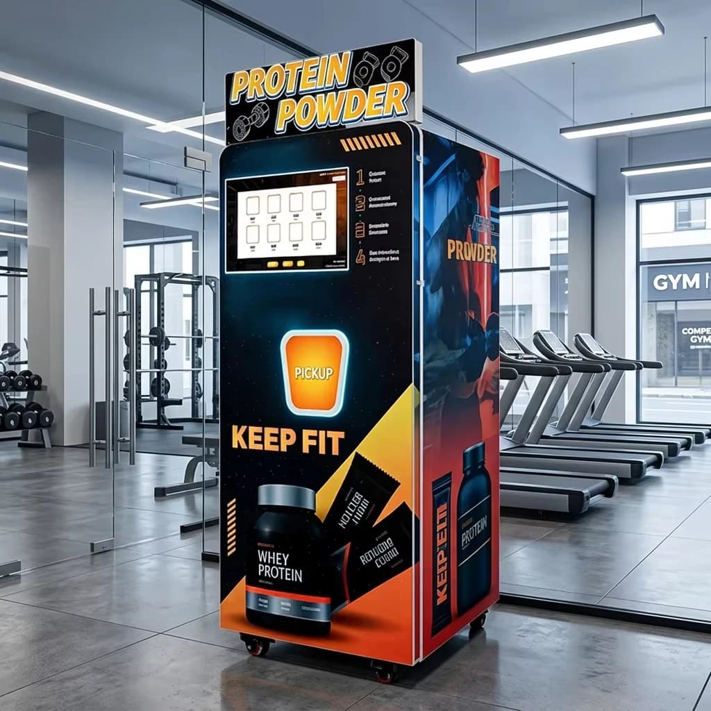 Commercial Smart Protein Powder Vending Machine, Wholesale Customizable Protein Shake Vending Equipment for Business Use