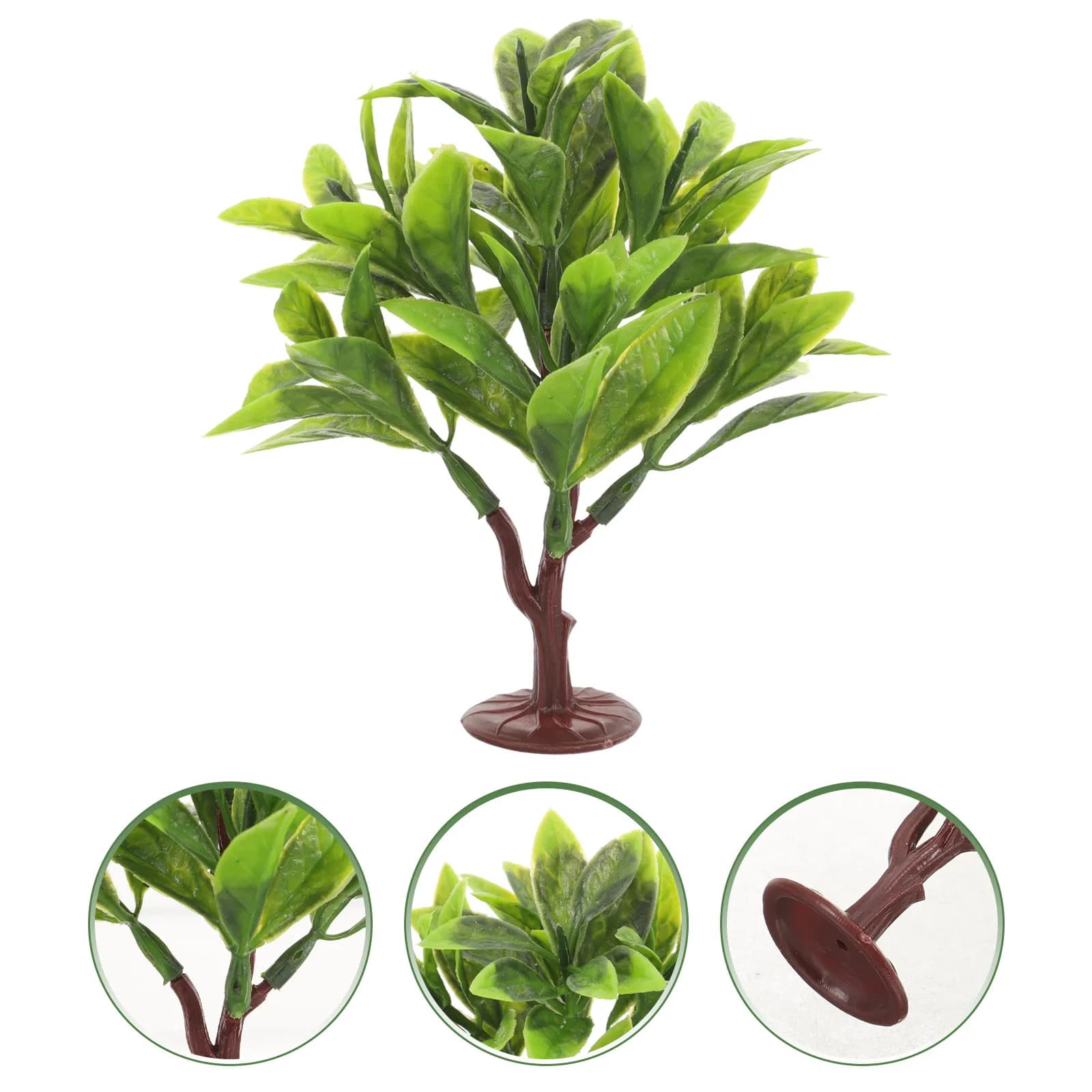 10 Pezzi Piante Artificiali Realistiche, Alberi in Miniatura per Diorami, Tavoli di Sabbia, Decorazioni per Casa e Ufficio, Piante Finte Decorative