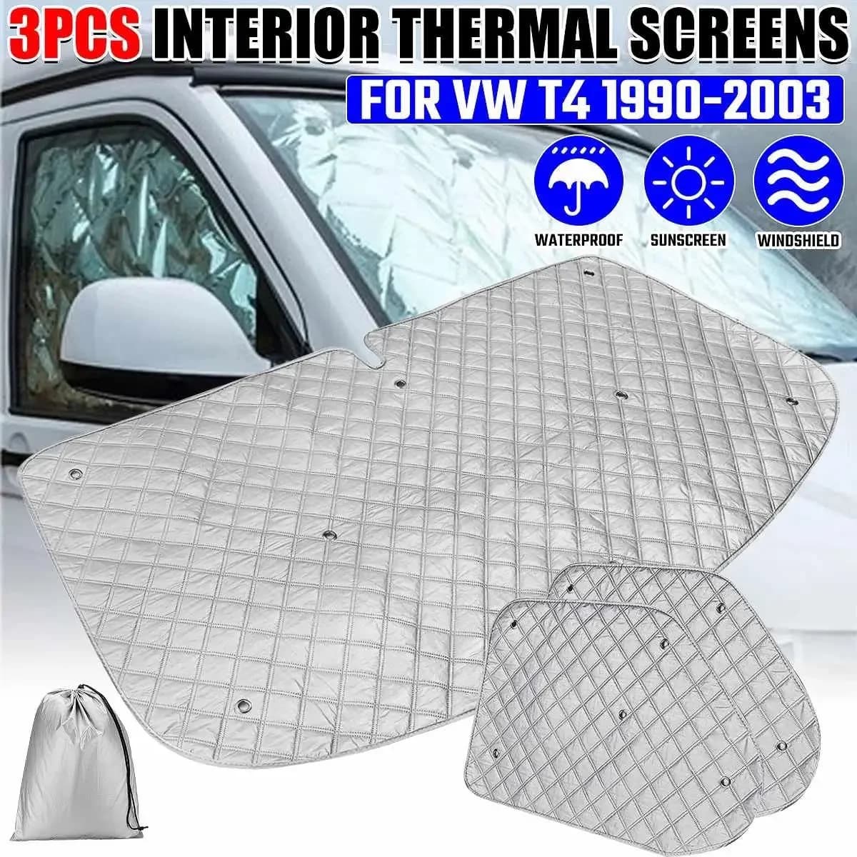 Copertura del parabrezza termico interno dell'auto finestra di sollevamento cieca parasole parasole per VW T4 1990-2003 accessori esterni per auto