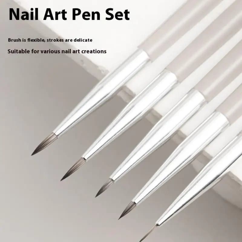 Nail Drawing Painting Line Brush Nail Art Brush Checker UV Gel Brush Detail Brush Nail Art Tool Acrylic DIY Design Manicure Tool