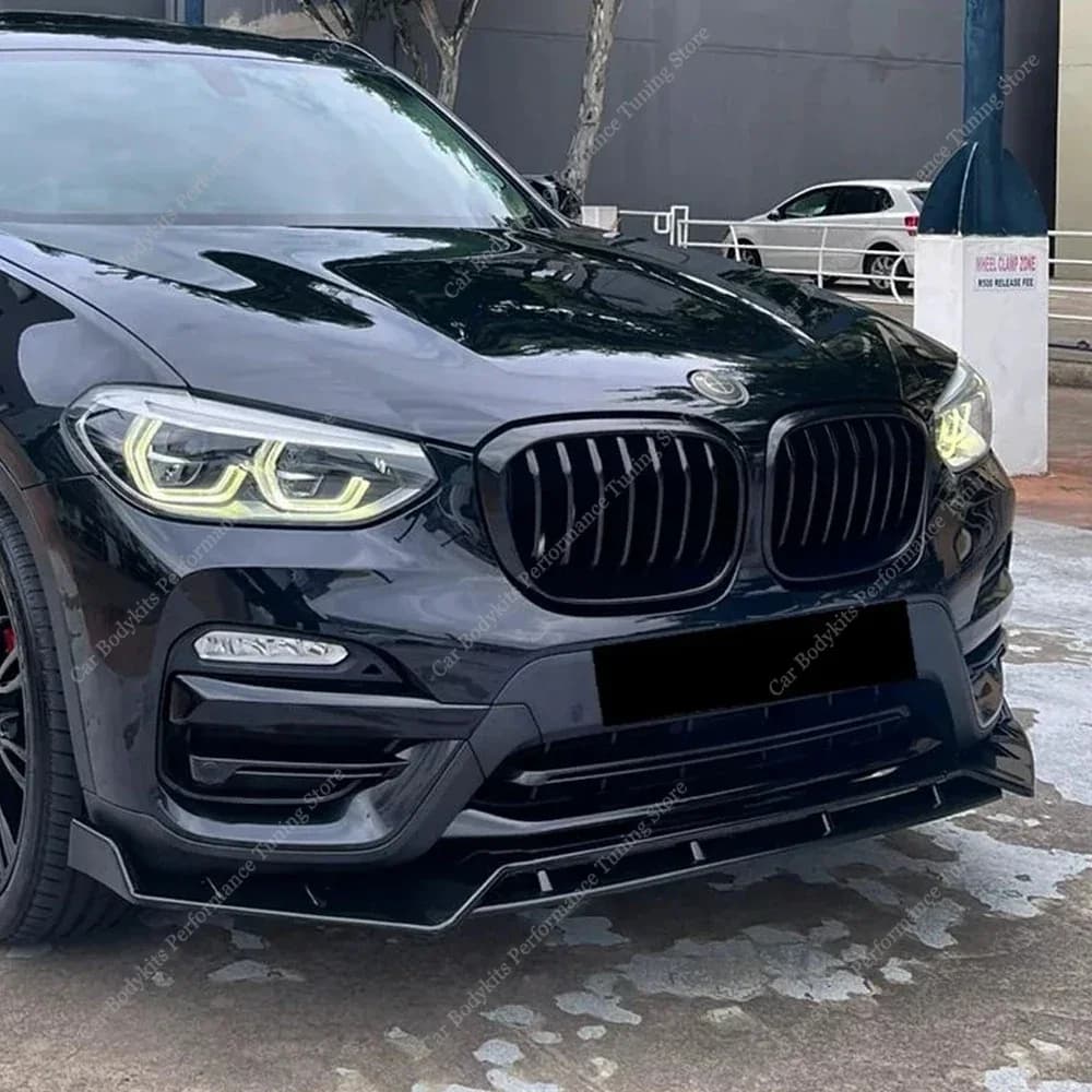 Front bumper Splitter Lip Spoiler Diffuser For Bmw X3 G01 X4 G02 20i 20d 30i Non-M Sport 2018-2021 Pre-Lci Bodykits Tuning