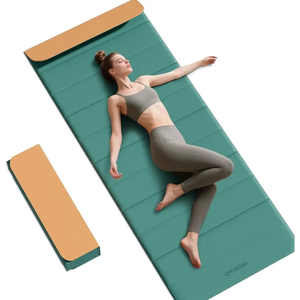 Tappetino Yoga Compatto 75x26x0.4 Antiscivolo per Allenamenti, Pilates, Allenamento della Forza e Meditazione