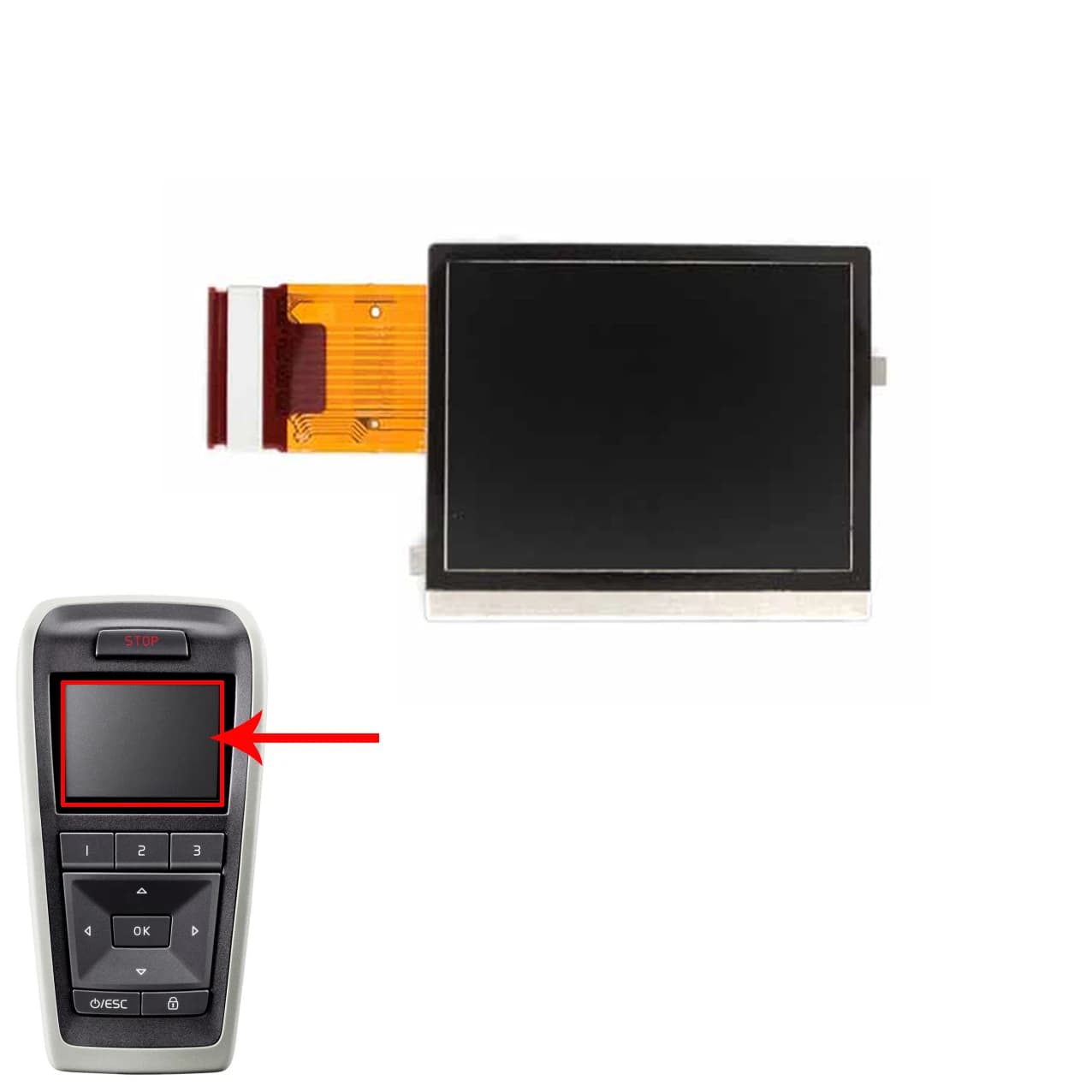 Sostituzione Display LCD telecomando esterno telecomando Wireless per volvo FH-4 FH riparazione trattore camion sostituire Display