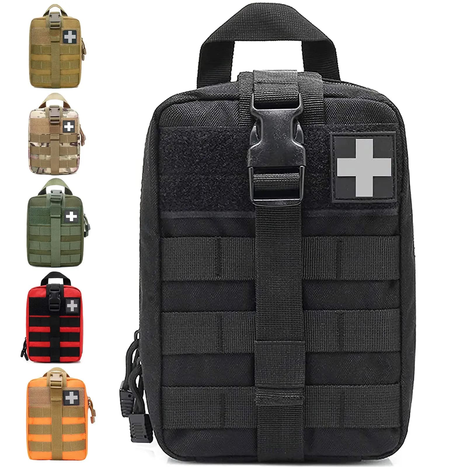 Custodia Molle, robusta custodia medica tattica in nylon 600D, custodia di pronto soccorso EMT strappabile