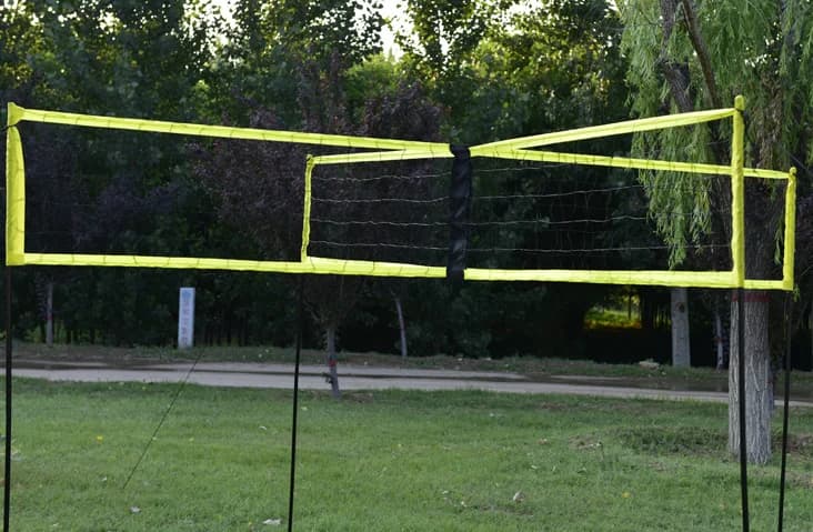 Set di reti da pallavolo da spiaggia con fornitura transfrontaliera portatile su quattro lati