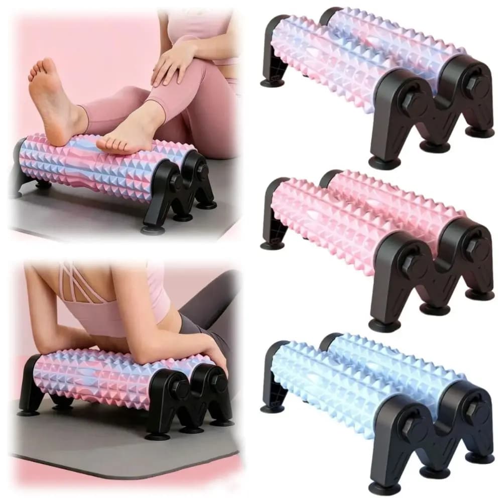 Rullo in schiuma a doppia ventosa antiscivolo in EVA, colonna yoga spessa multifunzionale per massaggio muscolare, palestra domestica