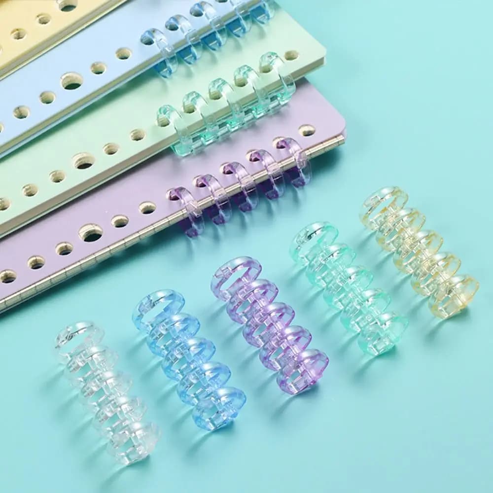 A4 A5 A6 Notebook Crystal Binding spine Snap Split Binding Combs per Scrapbook Photo Album carte di apprendimento cancelleria