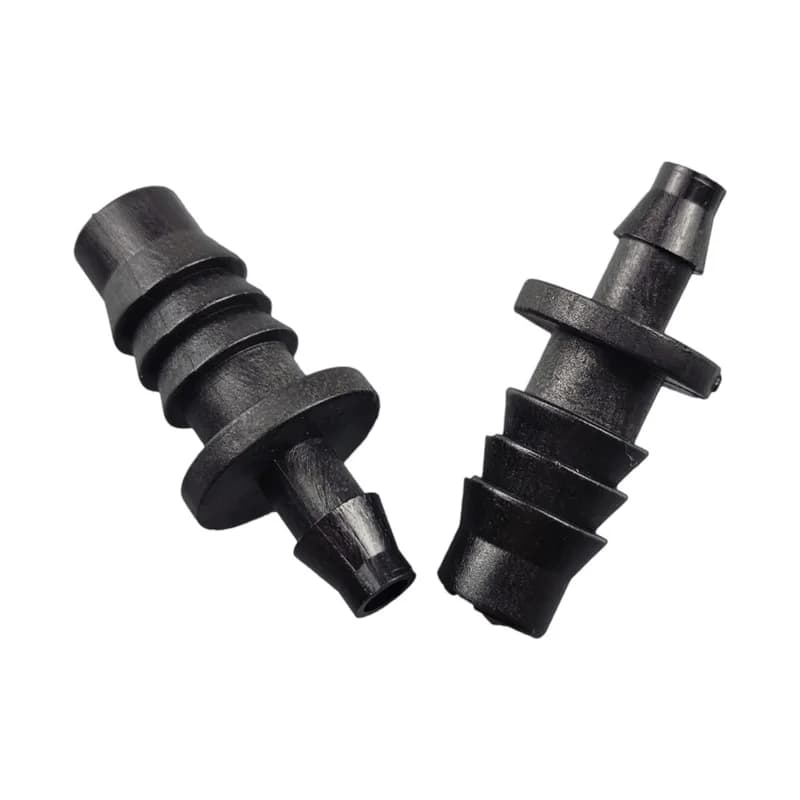 Straight 50-piece gear connector: 1/4" to 3/8" garden pipe reducer for drip irrigation system