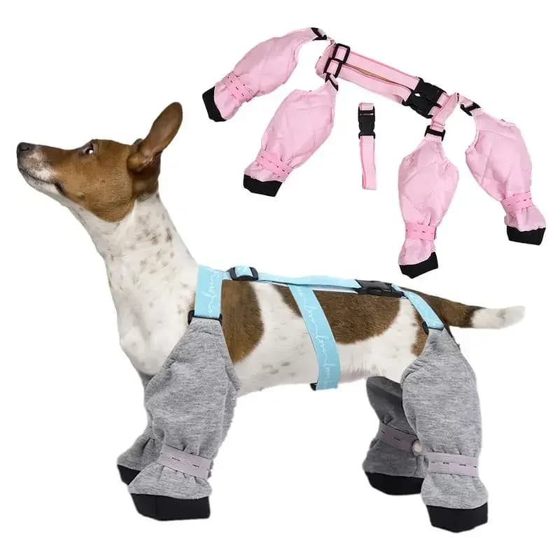 Leggings per zampe di cane Stivali per cani impermeabili Scarpe per cani antiscivolo Protezione per zampe di animali domestici Stivali da neve per cani di piccola taglia media