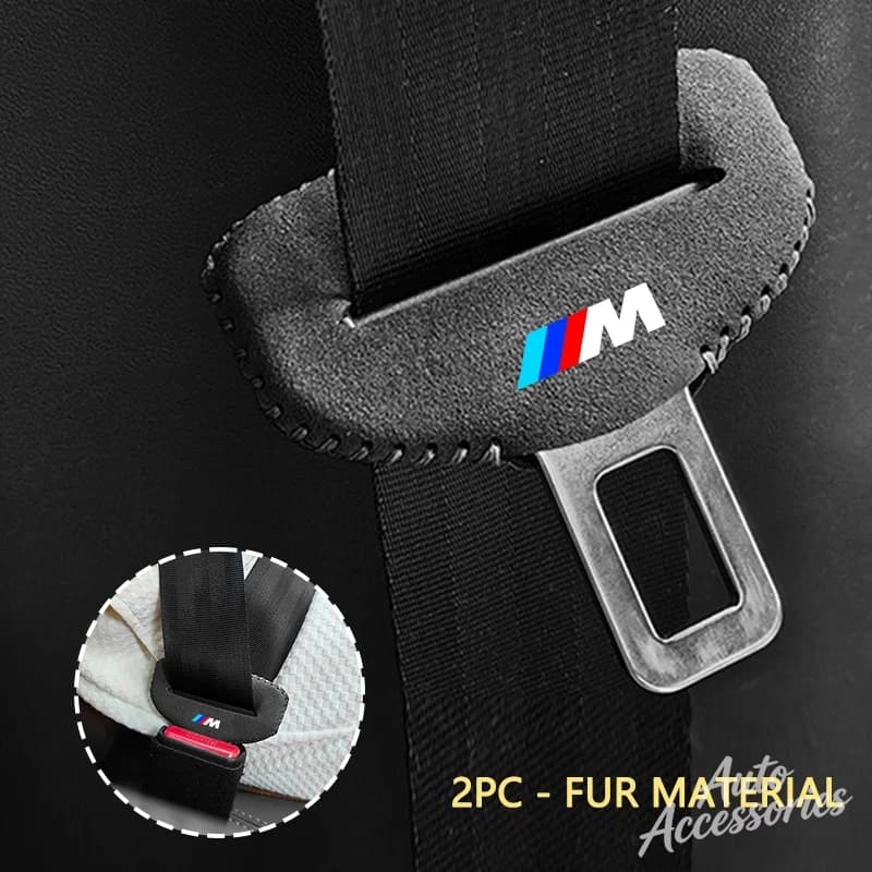 Car Seat Safety Belt Lock Buckle Protection Cover Suede Accessories For BMW M Sport M2 M3 M4 M5 M6 E46 E90 E60 E39 E36 F20 X3 X6