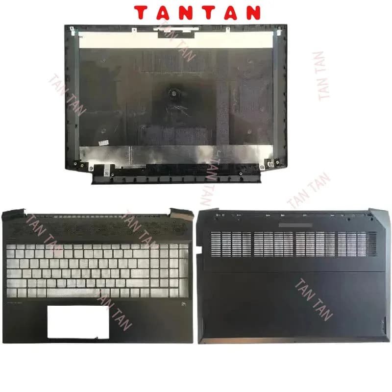WAF F Nuova Cover Posteriore LCD per Laptop/Poggiapolsi Superiore/Base Inferiore per Pavilion Gaming 15 15-EC 15-EC0013DX TPN-Q229 LLL