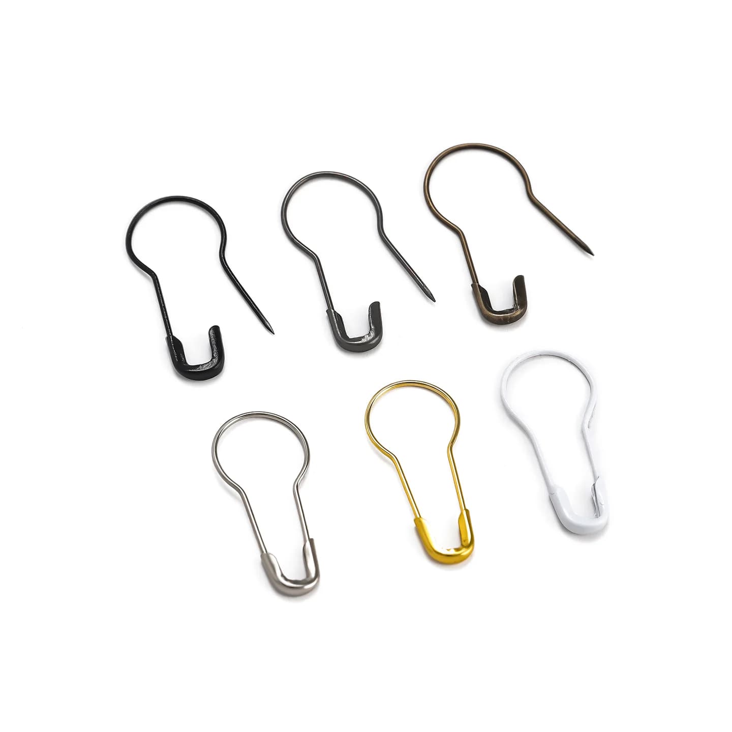 100 pz/lotto Fermagli di sicurezza in metallo a forma di zucca per lavori a maglia e punto croce, accessori fai da te, clip per marcatori