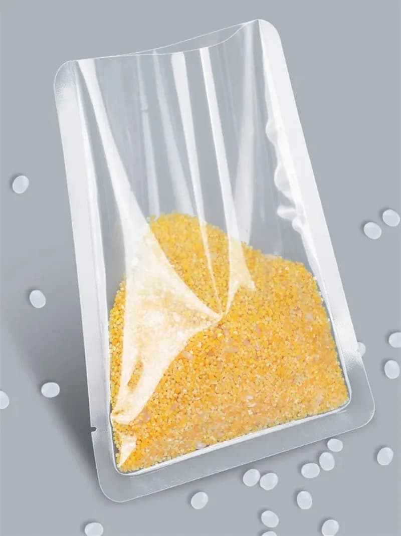 100 pezzi -30 ℃ ~130 ℃ Sacchetti sottovuoto in plastica spessa trasparente ad alta temperatura con parte superiore aperta per imballaggio sottovuoto fai-da-te di carne, pollo, manzo