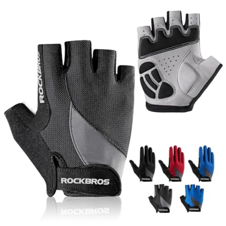 Guanti da Ciclismo per Uomo e Donna - Guanti Traspiranti con Imbottitura in Gel per Bici da Strada e Mountain Bike - Guanti MTB Antiscivolo con Touch Screen