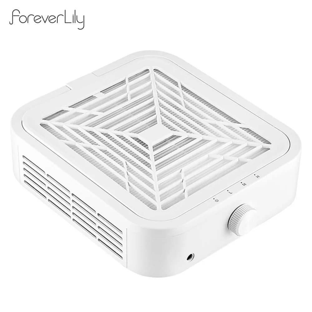 120W Powerful Nail Polish Collector Super Suction Brushless Nail Polish Extractor for Artistic Nail Polishes Fan for Manicure Vacuum Cleaner with 2 Filters