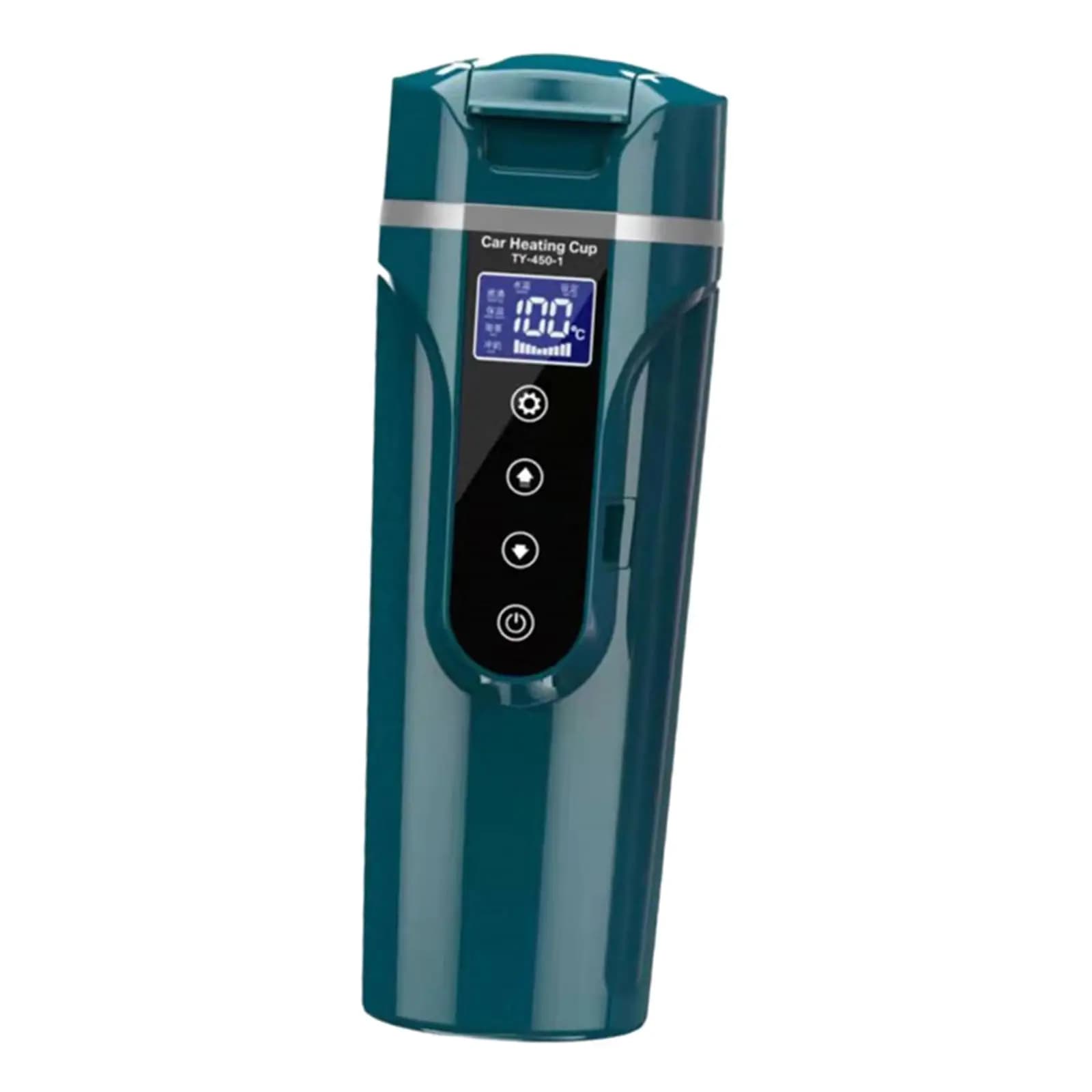 Bollitore per Auto 12V 24V, Tazza Elettrica Portatile Riscaldante per Auto 450ml in Acciaio Inox